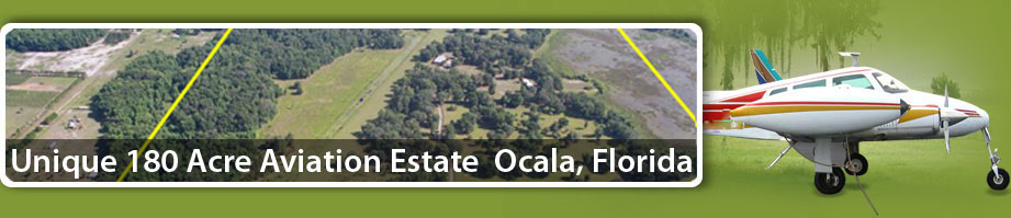 Airport for sale in ocala florida - aerial photo